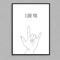Sign Love You Print